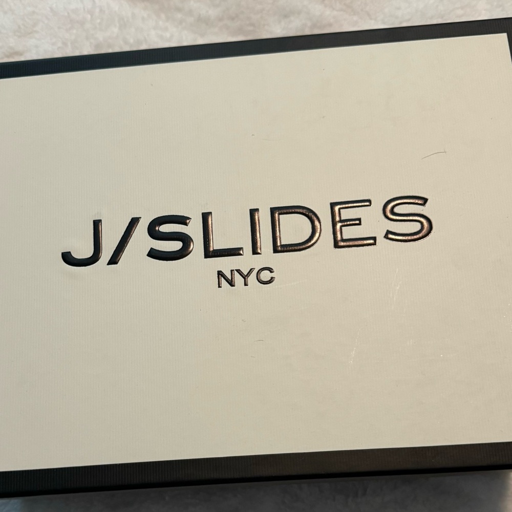 J/Slides Bonnie Light Pink Leather Platform Sandal Size 8 - Picture 8 of 8